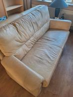 2.5 zitbank creme, Huis en Inrichting, Ophalen, Gebruikt, Overige maten, Minder dan 75 cm