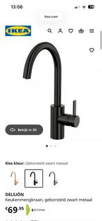 Zwarte kraan, Doe-het-zelf en Verbouw, Sanitair, Ophalen, Zo goed als nieuw, Kraan