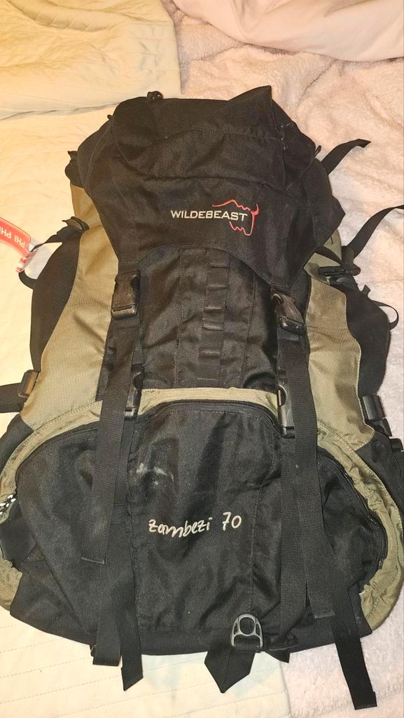 Wildebeast Zambezi 70 Rugzak - Avontuur wacht!, Sport en Fitness, Bergsport en Wandelen, Gebruikt, Rugzak, Ophalen of Verzenden