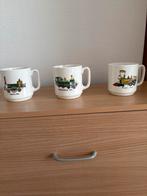 Antieke Locomotief Bekers - Belgisch Collectorsitem, Huis en Inrichting, Keuken | Servies, Gebruikt, Keramiek, Ophalen of Verzenden