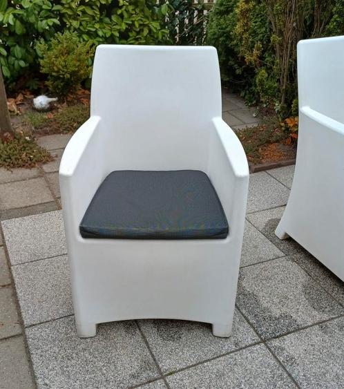 Life outdoor kunststof stoelen voor buiten incl. zitkussen, Tuin en Terras, Tuinstoelen, Gebruikt, Kunststof, Ophalen