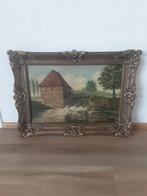 Olieverfschilderij in barok lijst, Ophalen of Verzenden