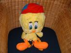 TWEETY VOGEL KANARIE RUGTAS PLUCHE GEEL MET ORANJE, Ophalen of Verzenden, Nieuw, Overige typen