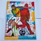 Schilderij Liz Goal Voetbal Soccer Abract Modern 60x80cm, Antiek en Kunst, Kunst | Schilderijen | Modern, Ophalen of Verzenden