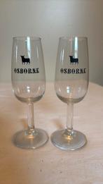 2 retro Osborne sherry glazen, Ophalen of Verzenden, Zo goed als nieuw, Overige typen