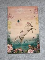 Schilderij op hout - unicorn/sprookje, Antiek en Kunst, Kunst | Schilderijen | Klassiek, Ophalen