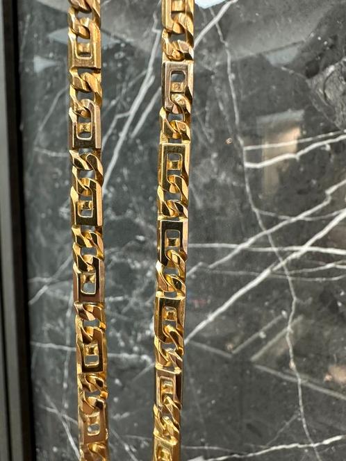 18k gouden rolex ketting bicolor, Sieraden, Tassen en Uiterlijk, Kettingen, Zo goed als nieuw, Ophalen of Verzenden