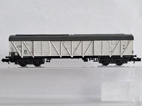 N spoor Minitrix 51 3504 00 grote gesloten goederenwagon gri, Hobby en Vrije tijd, Modeltreinen | N-Spoor, Nieuw, Wagon, Gelijkstroom