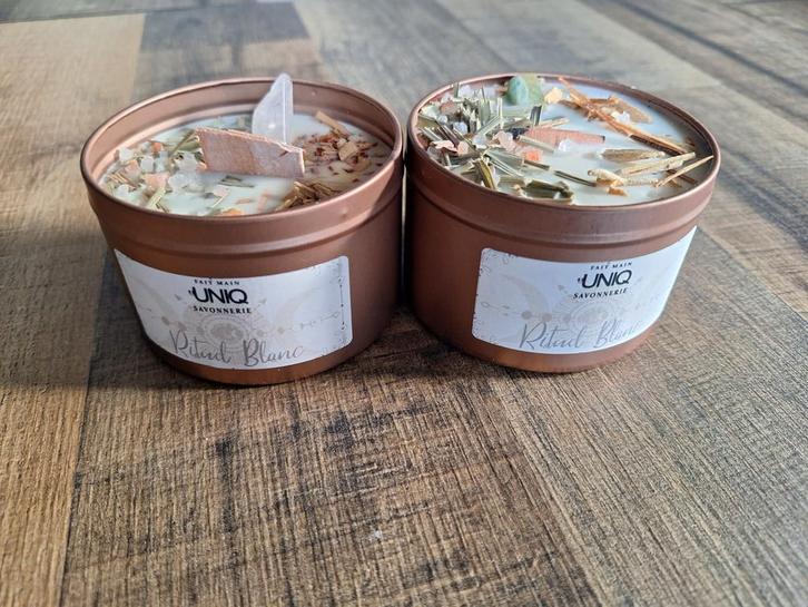Edelsteen Kaars - Positieve Energie, Huis en Inrichting, Woonaccessoires | Kandelaars en Kaarsen, Nieuw, Kaars, Minder dan 25 cm