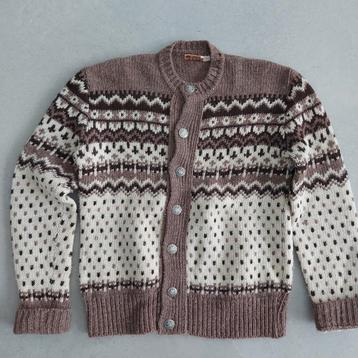 Prachtig vintage 100% wollen deens Scandinavisch vest jas l beschikbaar voor biedingen