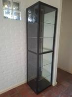 Zwarte vitrinekast, Ophalen, Zo goed als nieuw, 25 tot 50 cm, 50 tot 100 cm