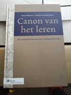 De canon van het leren, Boeken, Ophalen of Verzenden, Zo goed als nieuw, Sociale wetenschap