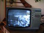 80's Philips draagbare zwart wit tv type TX14, Audio, Tv en Foto, Vintage Televisies, Ophalen of Verzenden, Gebruikt, Minder dan 40 cm