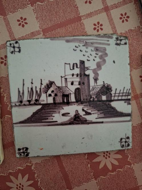 Vintage Handbeschilderde Tegels - Nederland, Antiek en Kunst, Antiek | Wandborden en Tegels, Ophalen of Verzenden