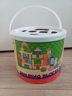 Doos met houten blokken/ blokkendoos/ vormenstoof, Ophalen of Verzenden, Zo goed als nieuw, Overige typen