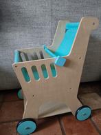 Houten winkelkarretje, Ophalen of Verzenden, Zo goed als nieuw, Overige typen