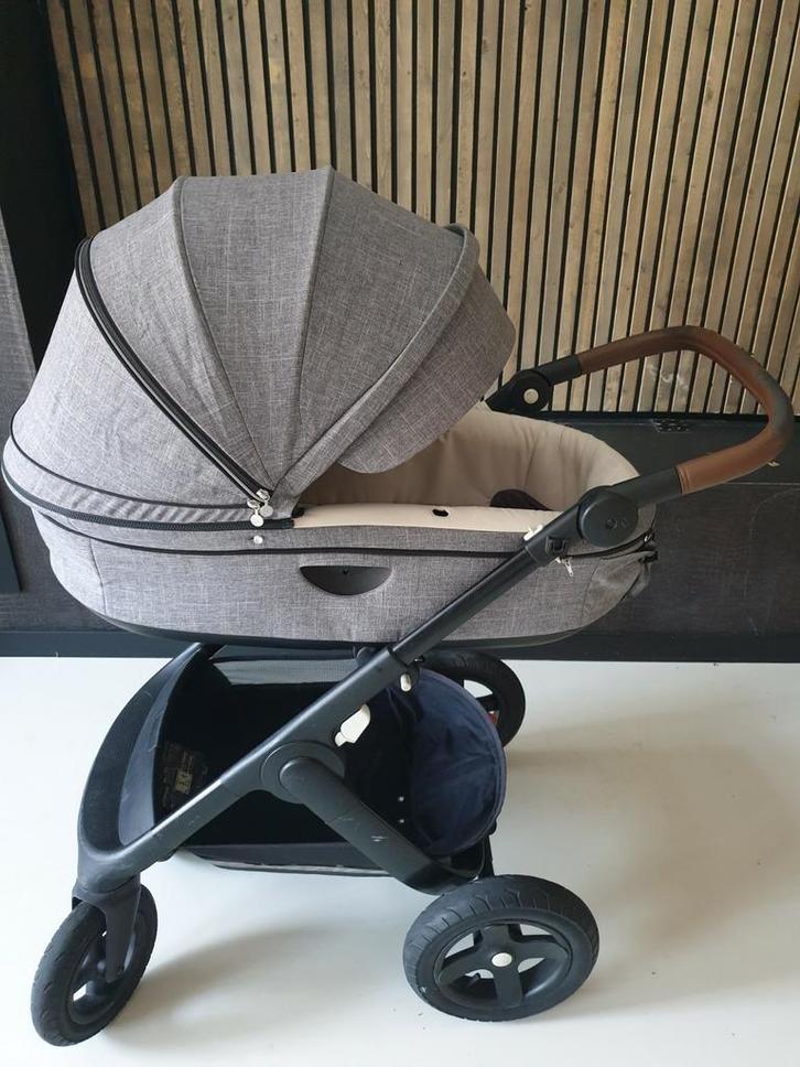 Stokke Trailz met auto adapter en meerijdplankje., Kinderen en Baby's, Kinderwagens en Combinaties, Zo goed als nieuw, Overige merken