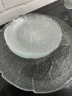Glazen Schalen Set Bladmotief, Ophalen, Schaal, Rond, Glas