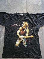 Vintage Bon Jovi T-shirt /w backprint 90s - Maat L, Maat 48/50 (M), Zwart, Ophalen of Verzenden, Gedragen