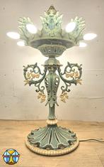 Gietijzeren Victoriaanse gietijzeren vloerlamp art nouveau f, Ophalen of Verzenden