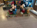 Jim shore mickey & minnie mouse boekensteunen met doos, Ophalen of Verzenden, Mickey Mouse, Zo goed als nieuw, Beeldje of Figuurtje