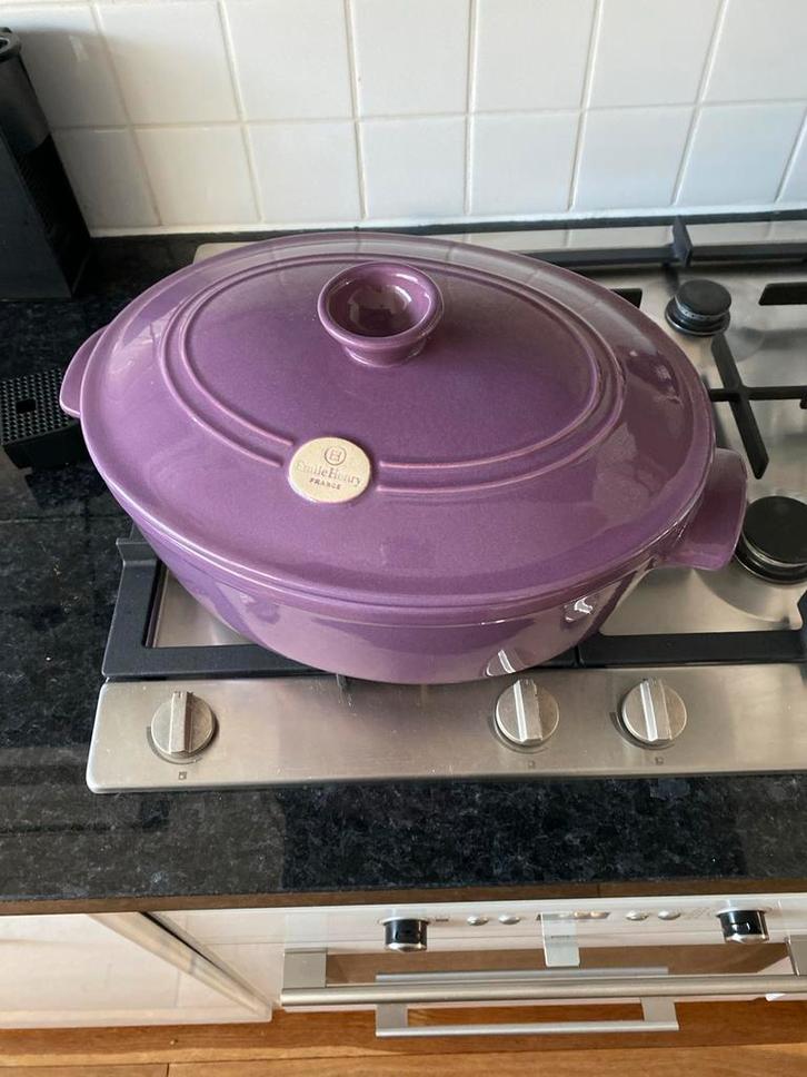 Mooie paarse stoofpan, Tuin en Terras, Buitenkeukens, Zo goed als nieuw, Gas, Vrijstaand, Ophalen