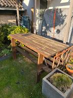 Houten picknicktafel, Tuin en Terras, Picknicktafels, Ophalen, Gebruikt, Rechthoekig, Hout