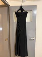 Zwarte galajurk met split - Maat S, Kleding | Dames, Jurken, Zwart, Ophalen of Verzenden, Zo goed als nieuw, Maat 36 (S)