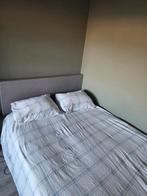 Boxspring 140x200 cm grijs, Ophalen, Gebruikt, Tweepersoons, 140 cm