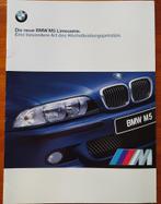 BMW M5 Limousine 1998 brochure folder, BMW, Ophalen of Verzenden, Zo goed als nieuw