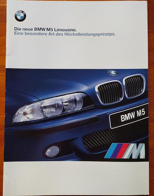 BMW M5 Limousine 1998 brochure folder, Boeken, Auto's | Folders en Tijdschriften, Zo goed als nieuw, BMW, Ophalen of Verzenden