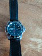 Mooi klassiek duik horloge Steel Dive, Overige merken, Leer, Staal, Ophalen of Verzenden
