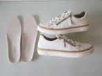Gabor Comfort MAAT 38 { 5 G } witte leren sneakers met rits, Verzenden, Wit, Gabor, Sneakers of Gympen
