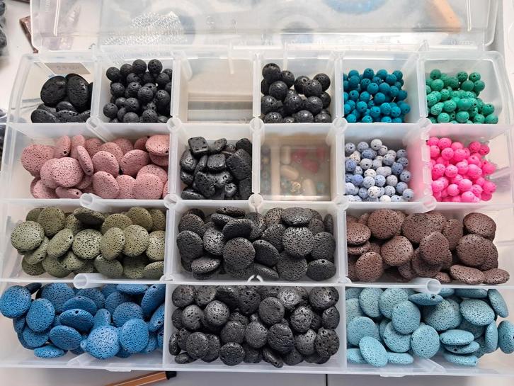 Grote Bak Lava Kralen - DIY Sieraden, Hobby en Vrije tijd, Kralen en Sieraden maken, Nieuw, Kraal, Ophalen of Verzenden