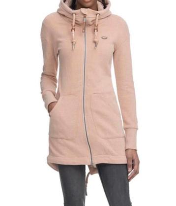 Ragwear vegan lang sweater vest KAMY met capuchon nude roze beschikbaar voor biedingen