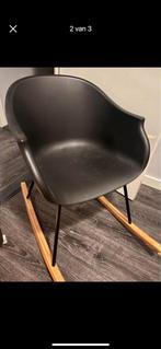Mooie zwarte schommelstoel, Huis en Inrichting, Stoelen, Ophalen, Zwart, Zo goed als nieuw, Eén