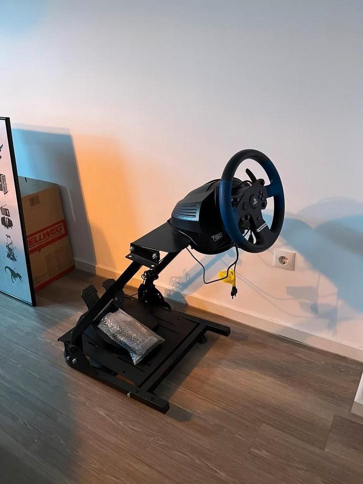 Thrustmaster T150 racestuur met Vevor Wheelstand, Spelcomputers en Games, Spelcomputers | Sony PlayStation Consoles | Accessoires