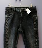 Pepe Jeans donker blauwe stretch jeans vol studs 28 nr 38110, Blauw, ., Ophalen of Verzenden, Zo goed als nieuw