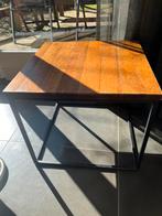 Bijzettafel hardhout en stalen frame, Huis en Inrichting, Ophalen