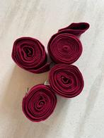 4x Elastische bandages Stubben - bordeaux rood, Ophalen of Verzenden, Zo goed als nieuw, Dressuur