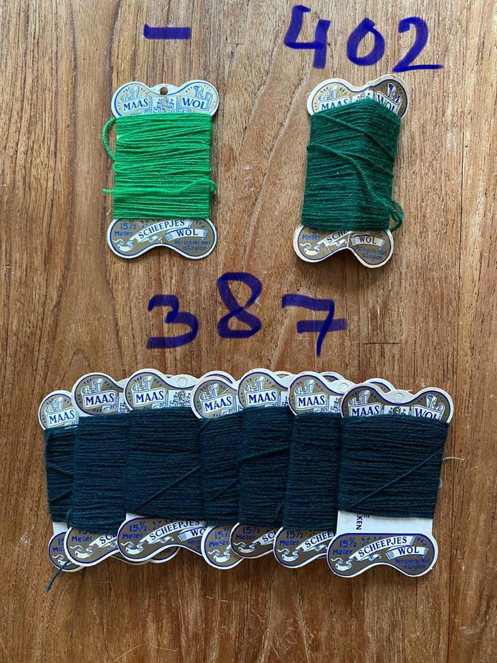 Vintage Maas Wol & Scheepjeswol - Restanten, Hobby en Vrije tijd, Breien en Haken, Zo goed als nieuw, Breien of Haken, Wol of Garen