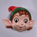 Elf Heads Wall Plaque hoogte 89 cm, Diversen, Kerst, Ophalen, HorecaBeelden, Nieuw, HorecaBeelden
