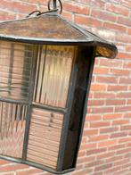 Vintage hanglamp, Huis en Inrichting, Lampen | Hanglampen, Ophalen, Zo goed als nieuw, Glas, Minder dan 50 cm