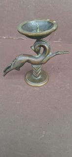 Bronzen Kandelaar Gazelle - P. Verbraak Tilburg Art Deco, Antiek en Kunst, Ophalen of Verzenden, Brons