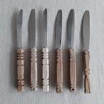 *** 6 Vintage mesjes ***, Huis en Inrichting, Keuken | Bestek, Ophalen of Verzenden, Nieuw, Rvs of Chroom, Los bestek
