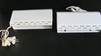 Set identieke vintage bedlampjes, verschillende stekker, Ophalen of Verzenden, Gebruikt, Metaal