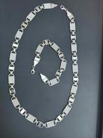 Te koop Magnum Ketting en Armband 925 zilver complete Set, Ophalen of Verzenden, Nieuw, Zilver, Zilver