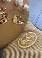 2004 Fender Stratocaster Aztec Gold 50th Anniversary, Ophalen, Gebruikt, Solid body, Fender