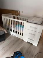 Combi ledikant met commode, Ophalen, Minder dan 75 cm, Zo goed als nieuw, Opstaande rand