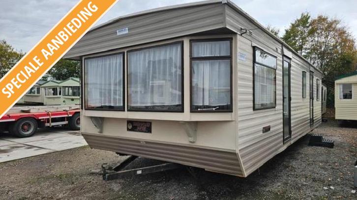 Atlas 360 x 9.50 2 slpk,douche, Caravans en Kamperen, Stacaravans, tot en met 4